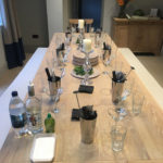 Cocktail Making Laid Table